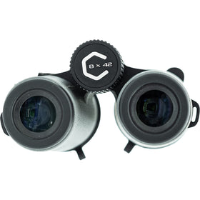 Covert 8x42 binocular features BAK-4 dielectric prisms for sharp, accurate viewing.