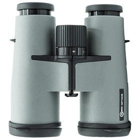 Covert 8x42 binocular center focus and diopter dial enable quick adjustments.