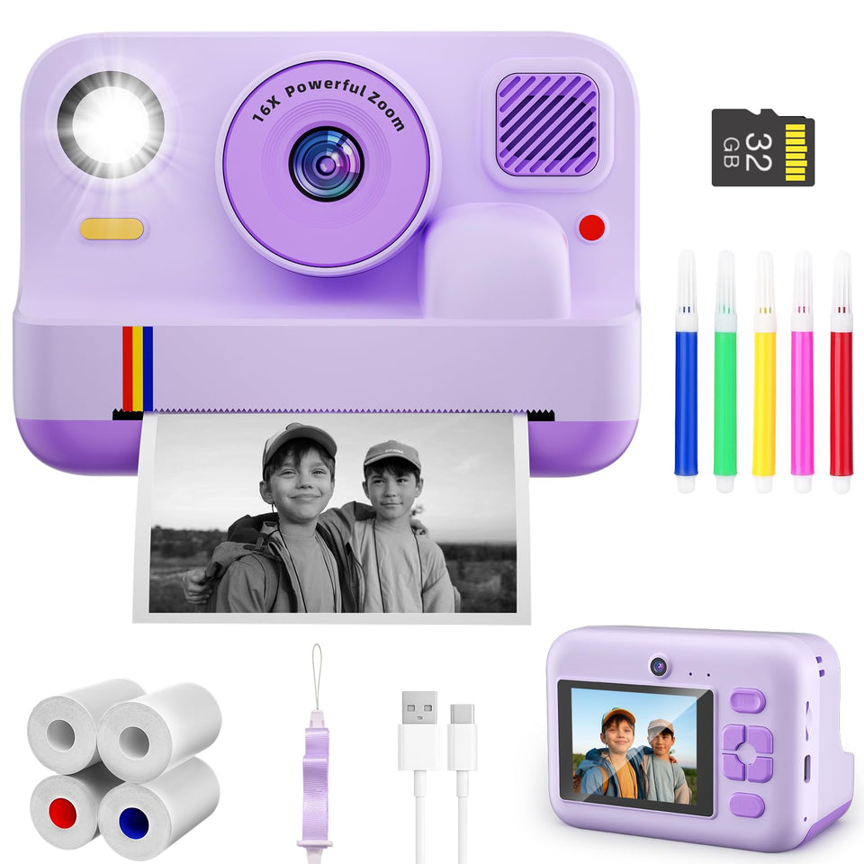 cowilax front-facing camera purple showing colorful kid-friendly design and easy grip