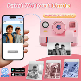 Cowilax instant print camera selfie lens close‑up, ideal for easy selfies and memories