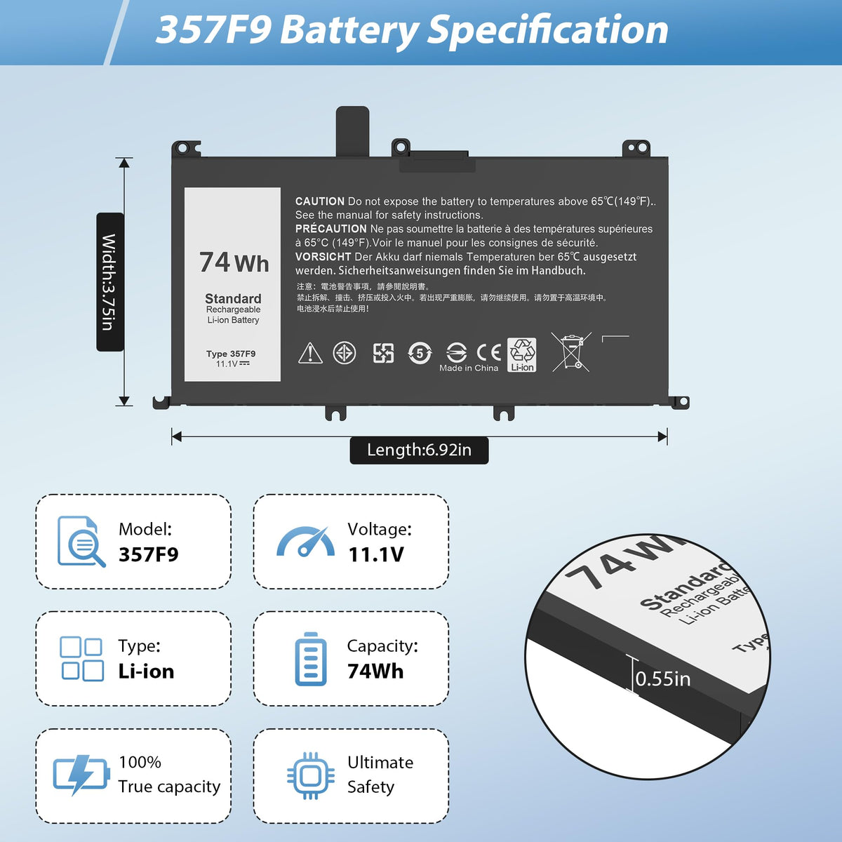 COWOOGMZ 357F9 packaging with user manual and tools