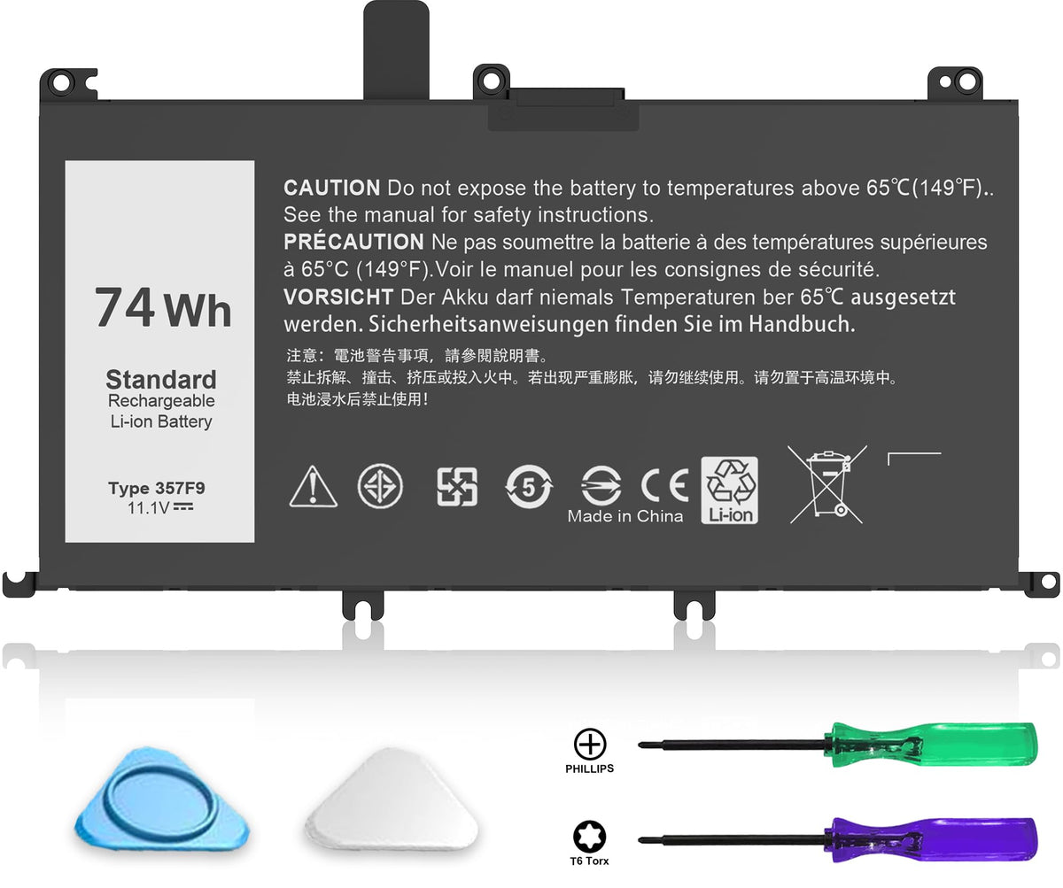 COWOOGMZ 357F9 battery for Dell Inspiron 15-7000