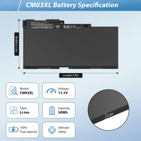 COWOOGMZ CM03XL battery packaging highlights installation tools included