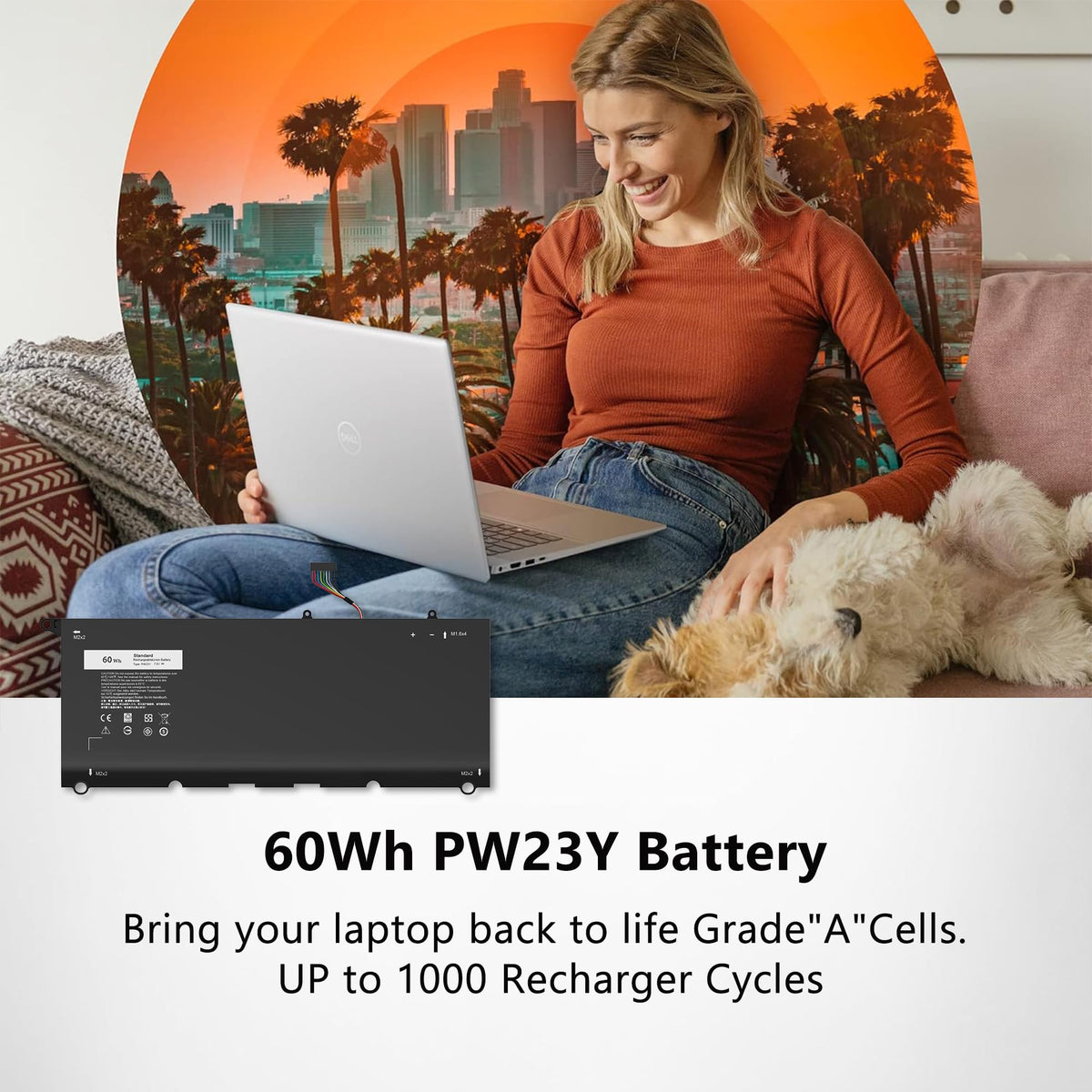 Free screwdrivers included with PW23Y battery replacement