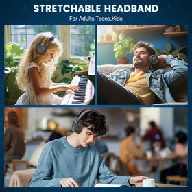 Cowyawn USB-C headphones travel-friendly foldable design for on-the-go use