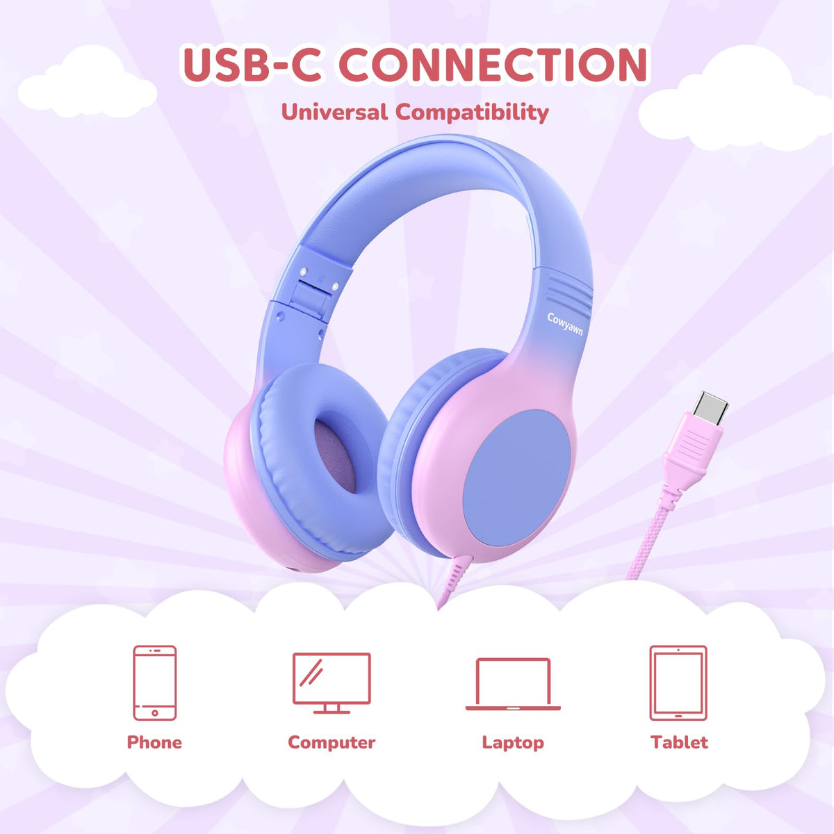 Cowyawn inline microphone and button visible for easy calls and playback control