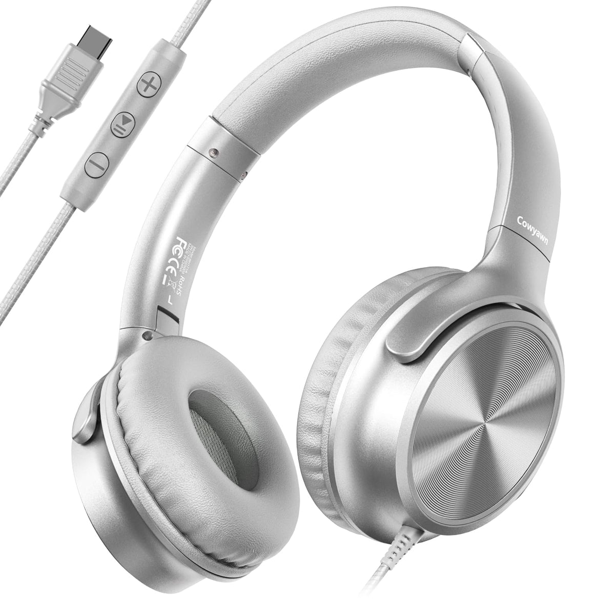 Cowyawn USB-C headphones offer immersive sound for daily listening and calls.