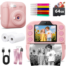 Coxlame Kids Instant Print Camera front view for portable photo fun