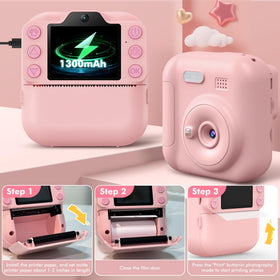 Coxlame Kids Instant Print Camera gift-ready box for gifting