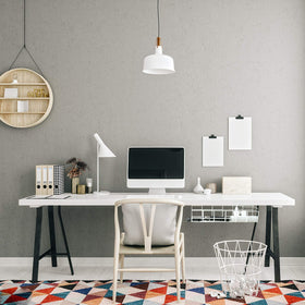 COYACOOL white cable tray adds neat, modern look under-desk.