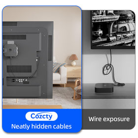 Cozcty Apple TV mount hardware kit included for quick, tool-ready installation