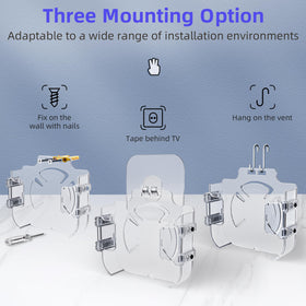 Cozcty Apple TV mount on wall for secure, clutter-free installation