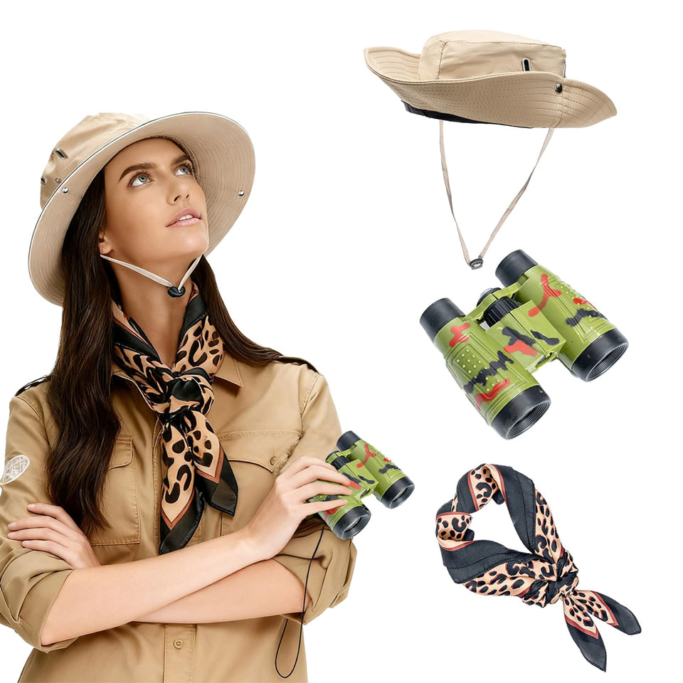 CozofLuv safari binoculars in camo offer clear distant viewing for nature watching.