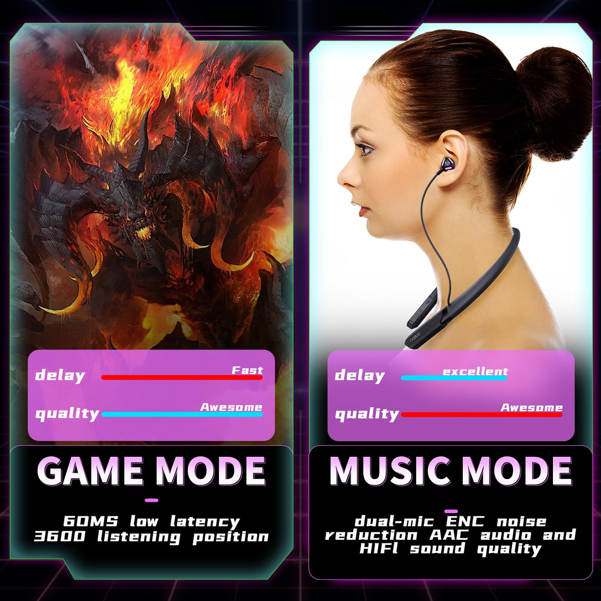 Cozoo 30-hour battery life for long trips and commutes
