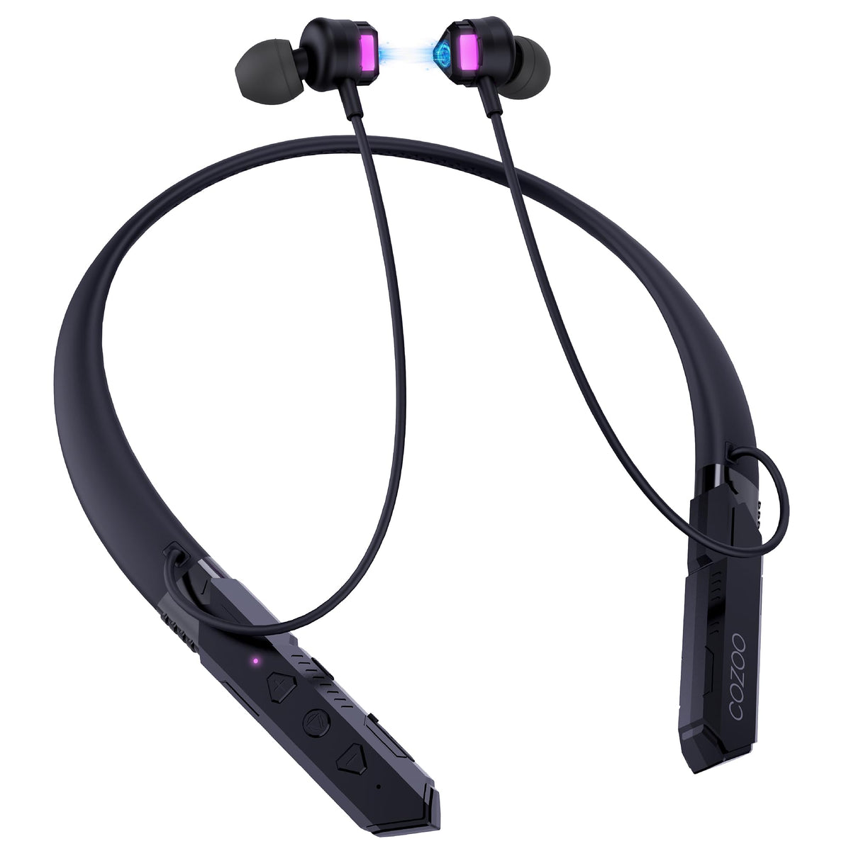 Cozoo Bluetooth headphones neckband with ambient light for immersive gaming and music