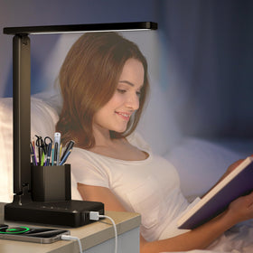 Cozoo lamp provides glare-free lighting for puzzles and crafts.