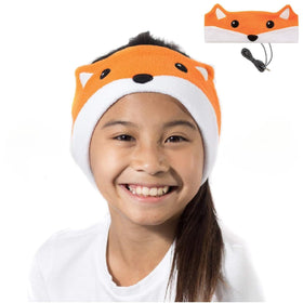 CozyPhones over-the-ear-headband-fox: comfortable kids headphones for school and travel.