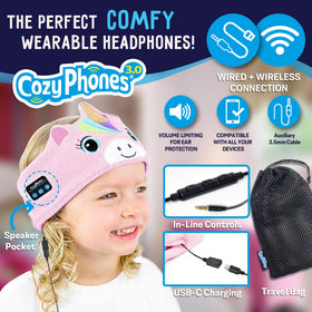 CozyPhones close-up of sewn speaker pocket demonstrating snug, flat speaker placement