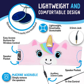 CozyPhones worn by a toddler napping, showing gentle fit and sleep-friendly design