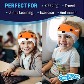 CozyPhones-travel-and-school-use: headphones fit in backpacks for easy travel.