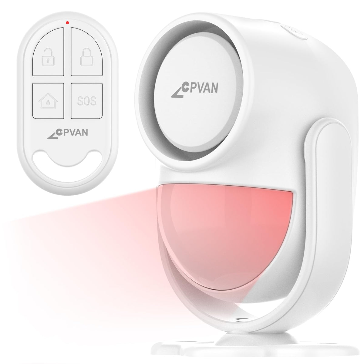CPVAN front view showing siren speaker and LED for clear visual deterrent