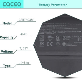 CQCEO G3HTA038H battery with Surface Pro 6 assembly for safe replacement