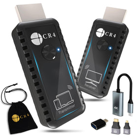 CR4 front view of transmitter and receiver showing compact design and easy setup benefit