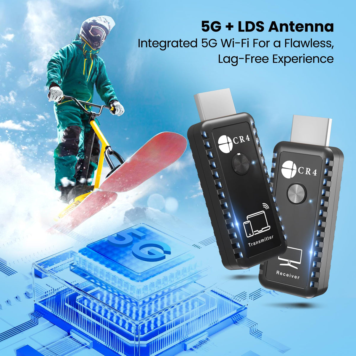 CR4 used in an office presentation showing seamless wireless mirroring benefit