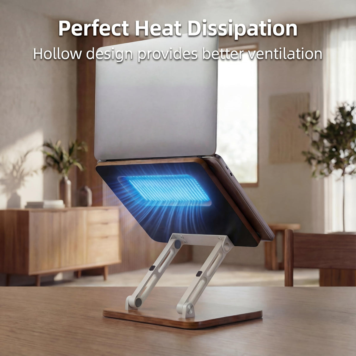 Craftreasure adjustable-height laptop stand reducing neck strain