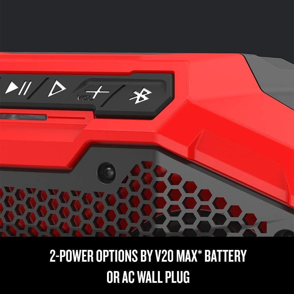 CRAFTSMAN V20 speaker battery option powered by V20 20V MAX battery