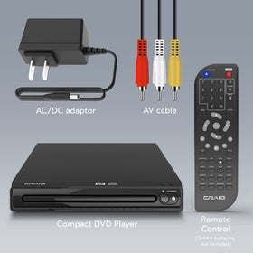 Craig back panel with composite AV ports and power input for wide TV compatibility
