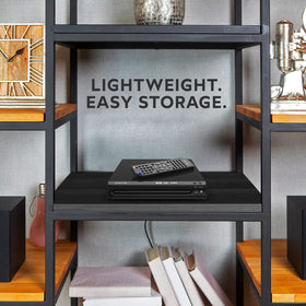 Craig CVD401A plays DVD-R and DVD-RW discs for versatile media.
