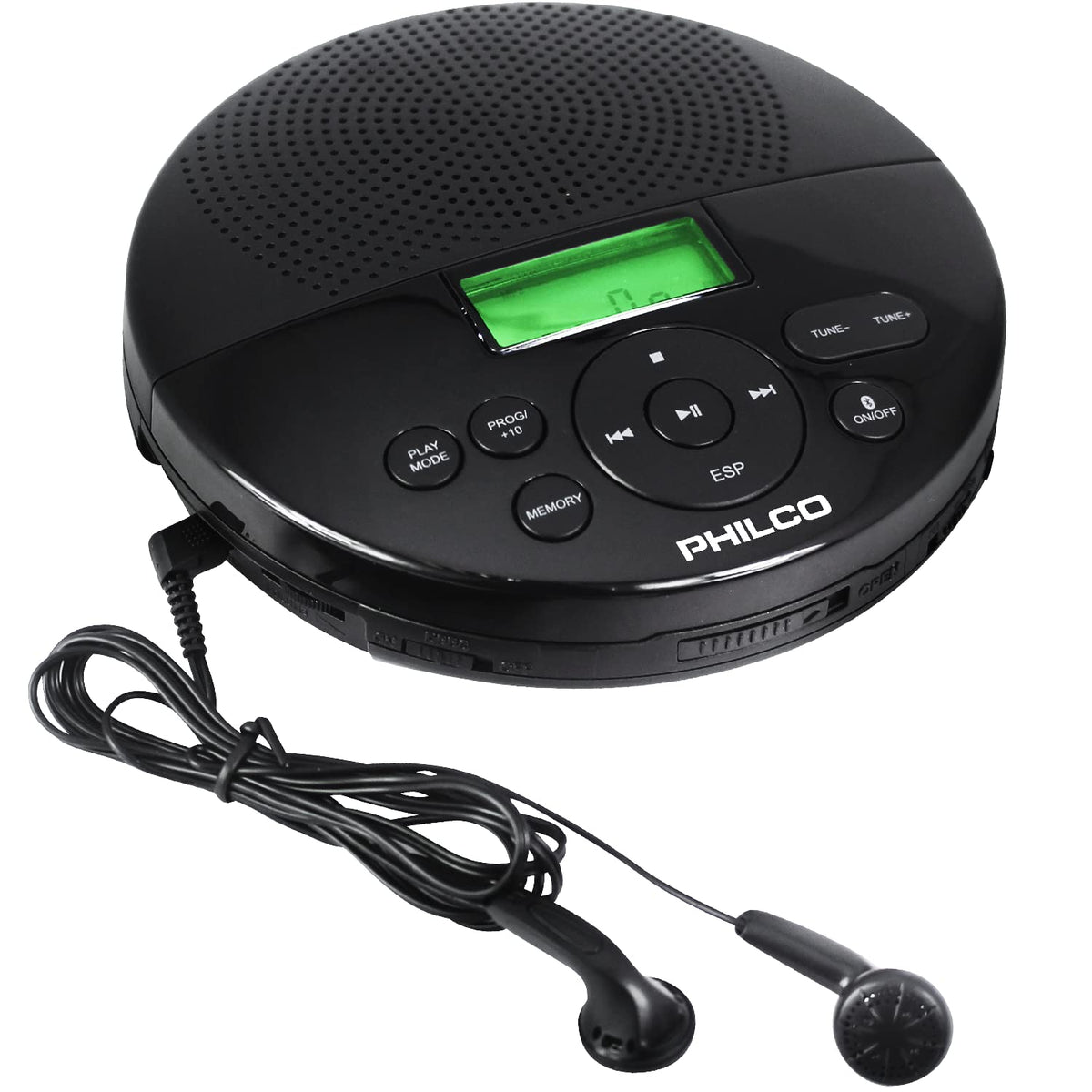 Craig front view showing controls and built-in speaker for easy listening
