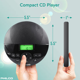 Craig wired headphones included with player for private, focused listening