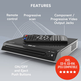 Craig top-loading disc tray open displaying disc slot and simple loading benefit