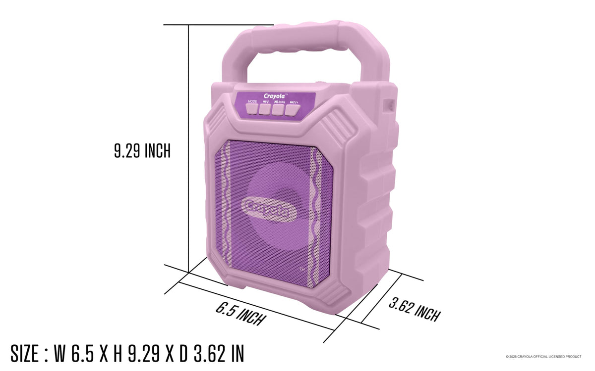 Crayola Mini Karaoke packaging with color options appeals as a gift