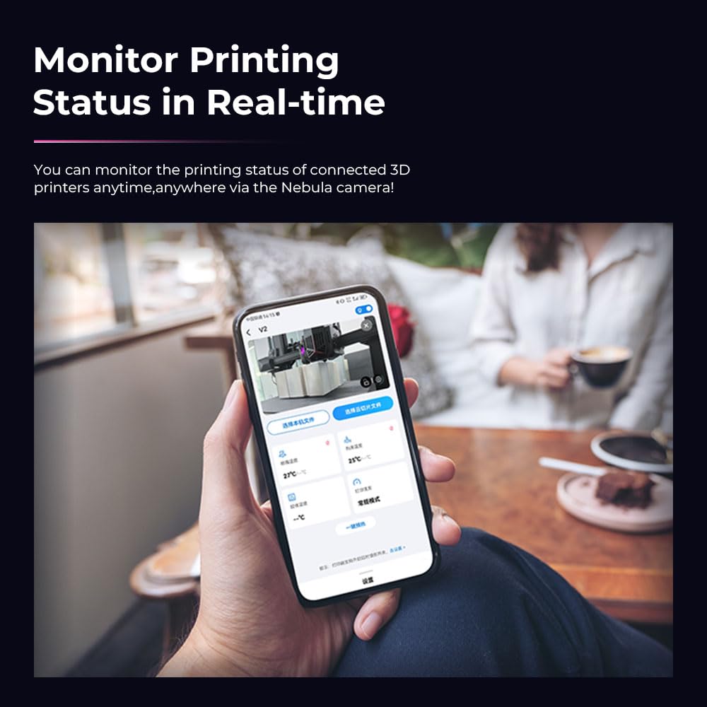 Creality Nebula Camera spaghetti-detection helps catch errors early and reduce waste.