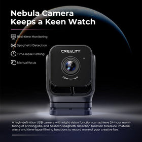 Creality Nebula Camera time-lapse captures full print progress for review.