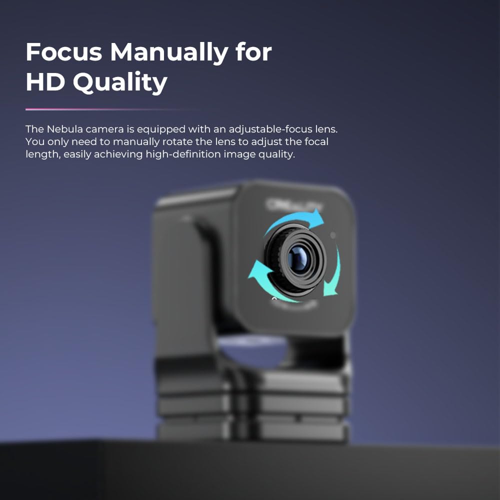 Creality Nebula Camera USB connection enables easy printer setup.