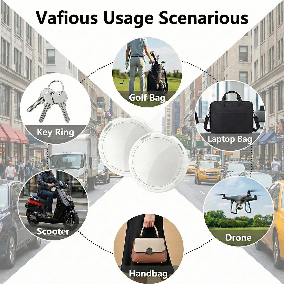 CREASO GPS tracker 2-pack with no monthly fees or SIM