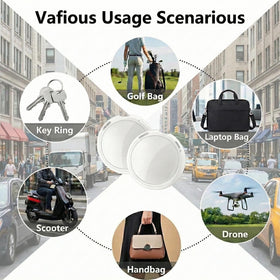 CREASO GPS tracker 2-pack with no monthly fees or SIM