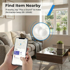 CREASO GPS tracker works with Find My map for real-time location