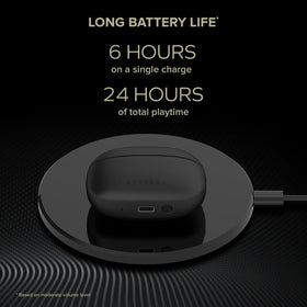Creative Aurvana Ace USB-C charging port view, highlights fast convenient recharge