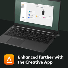 Creative BT-W6 box and quick-start manual showing included documentation and branding