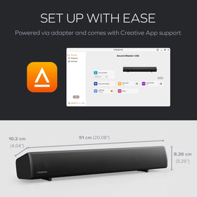 Creative Labs Sound Blaster GS5 RGB for movie nights and music playback
