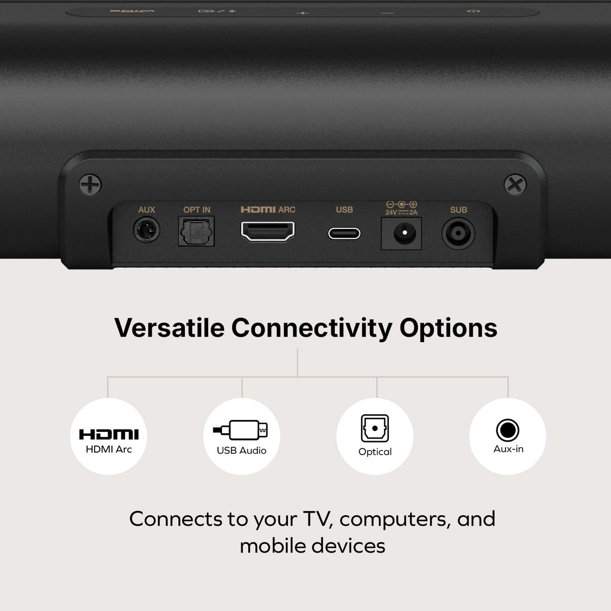 Creative Stage Pro wireless listening with Bluetooth 5.3 pairing on mobile devices