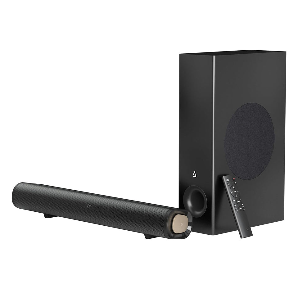 Creative Stage Pro soundbar front view for cinematic TV audio