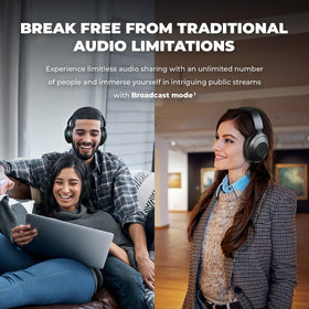 40 mm titanium-coated drivers of Zen Hybrid Pro deliver cinematic sound