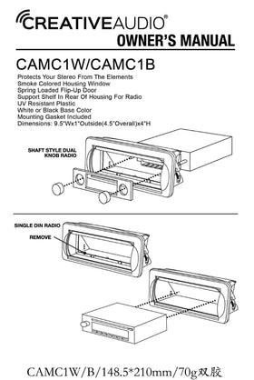 Creative Audio CAMC1B waterproof gasket keeps installation snug and secure
