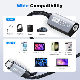 Criello 32-bit 384 kHz capable audio delivers high-resolution sound.